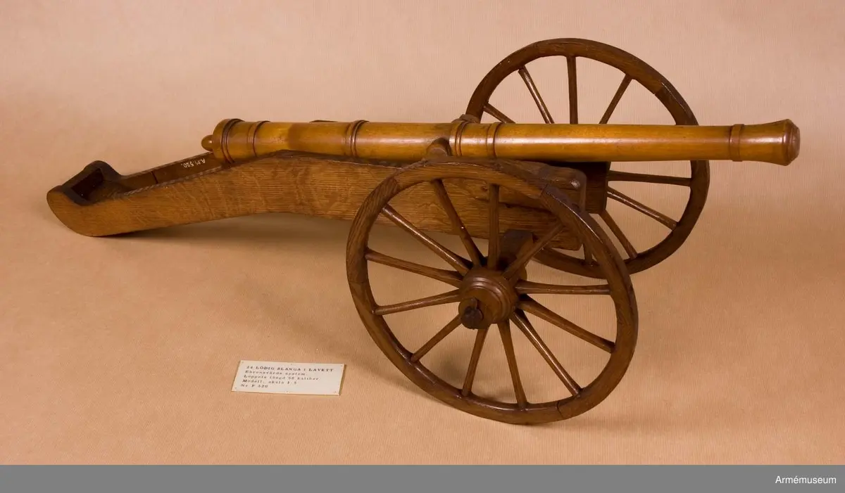 Skala 1/5.
Modellen består av eldrör och obeslagen lavett.