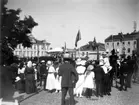 Invigning av dubbelstaty på Kungstorget i Uddevalla