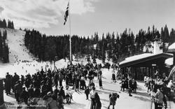 Oslo. Fra Tryvannstua. Nordmarka.