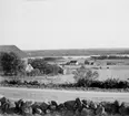 (Stereo karta XIX) Utsikt från Ornunga nya kyrka mot Ornungasjön. 14 Oktober 1929.