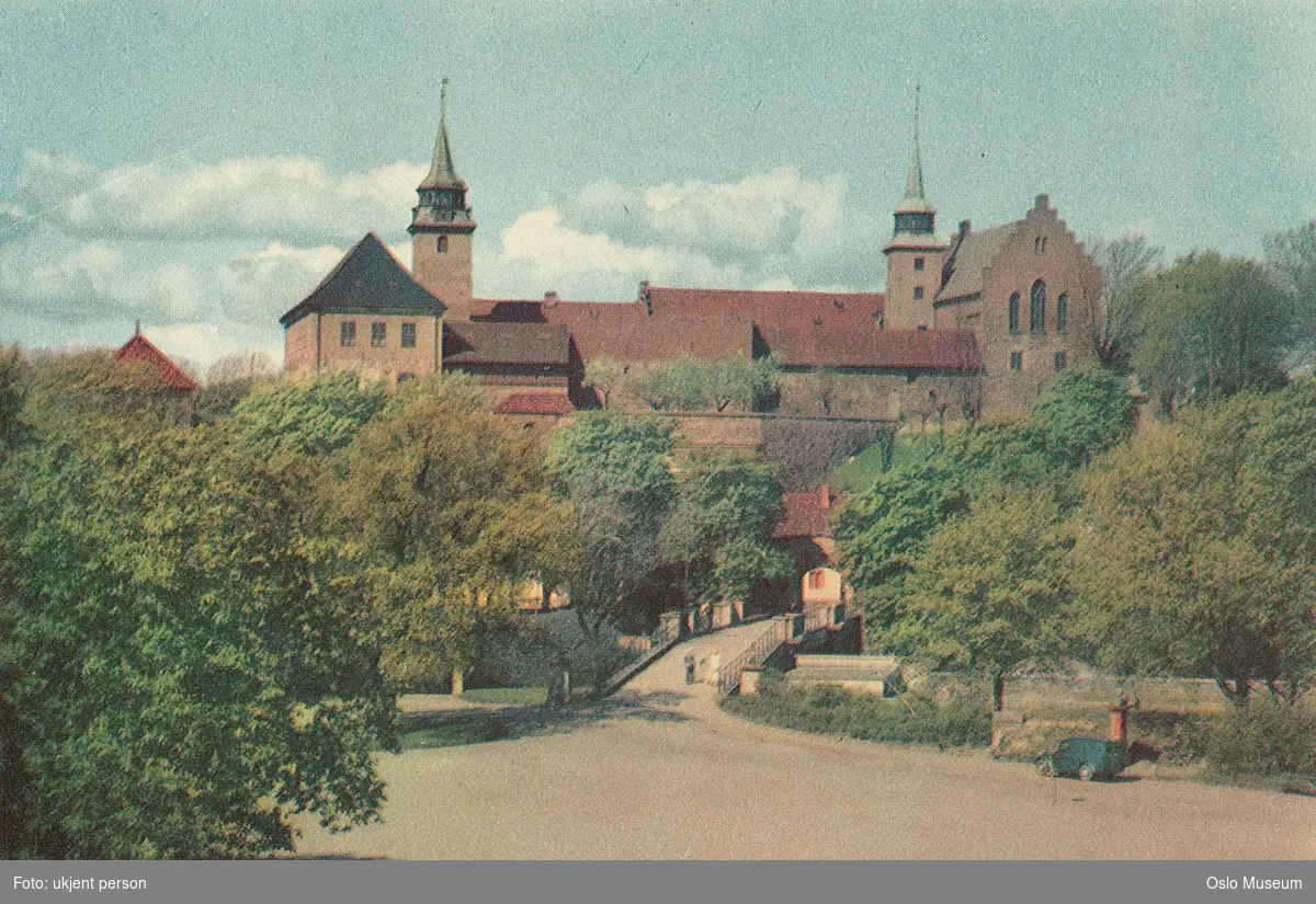 Akershus slott, plass, festningsbroen, festningsporten