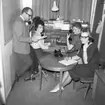 Radiochef Lasse Svensson och medarbetare.1960-tal.