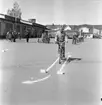 Trafikundervisning vid Kavla i Huskvarna. 1960-tal.