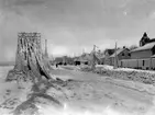 I februari 1928 drog stormen in från Vättern och täckte strandpromenaden och föremål utmed Norra Strandgatan i Jönköping med is.