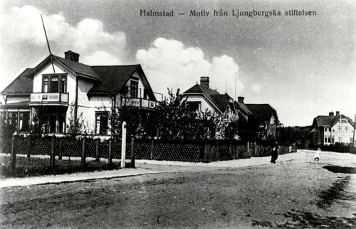 Halmstad, Plönegatan. Motiv från Ljungbergska stiftelsen.