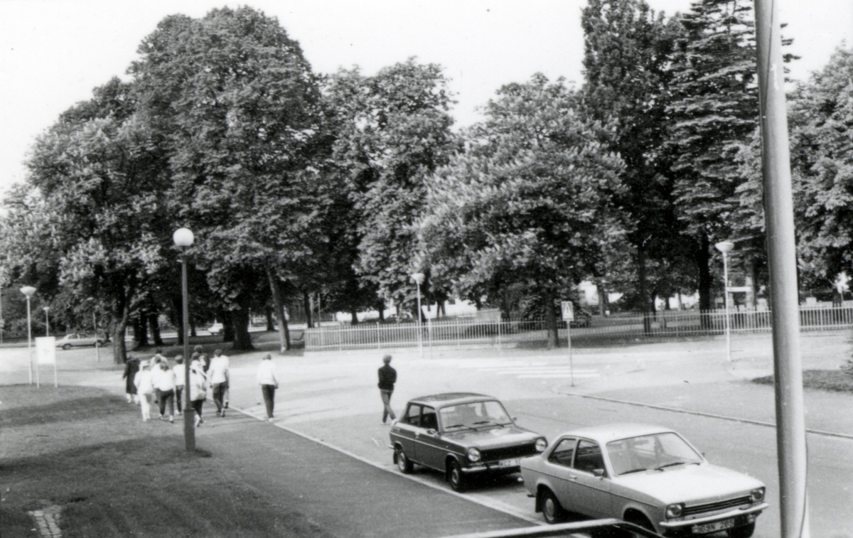 Studentavslutning vid Norre Katts park våren 1983.