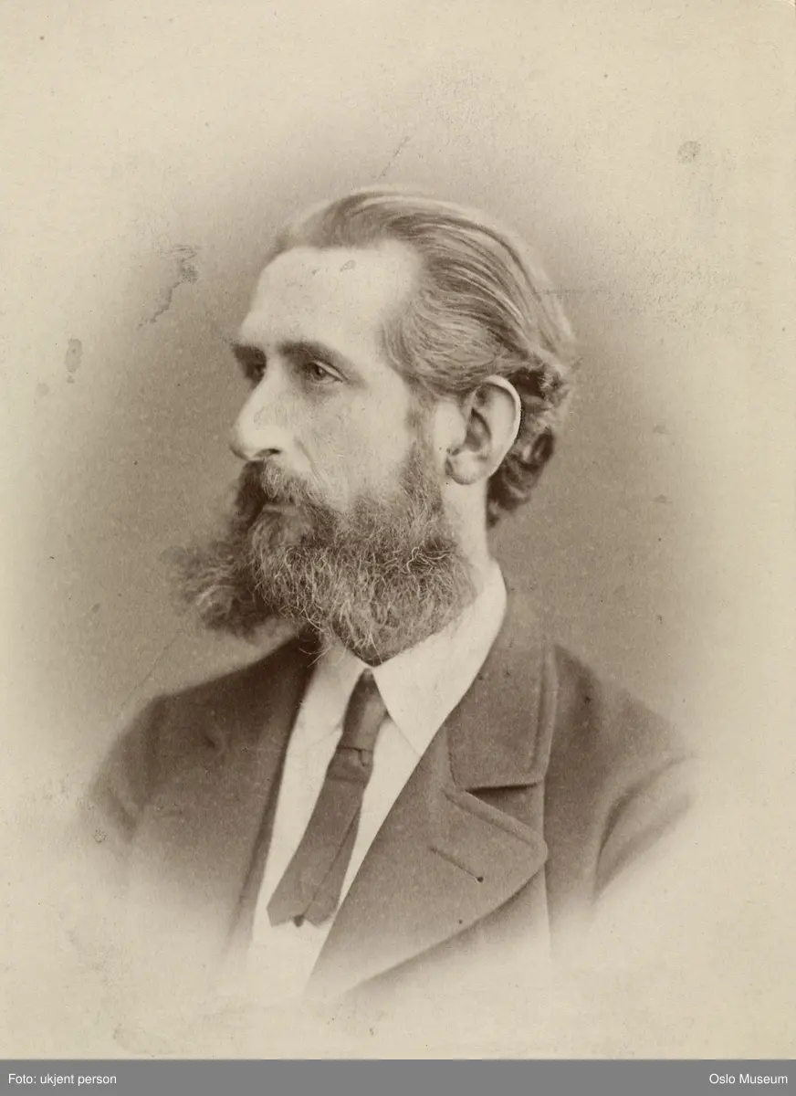 portrett, mann, prins, vignettert brystbilde, halvprofil