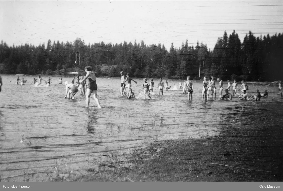 Oslo kommunes feriekoloni, badestrand, badeliv