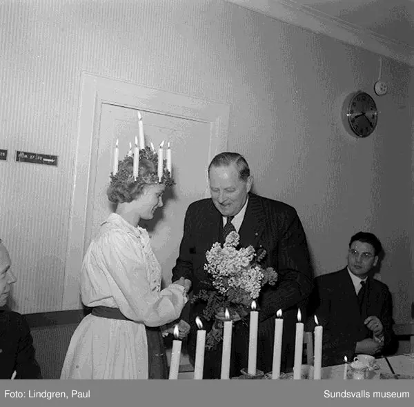 Lucia hos Hallström&Nisses, Verkstadsskolan.
