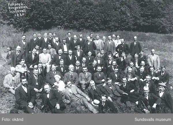 Folkparkskongress i Sundsvall 1920.