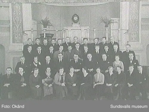 Deltagare i Elimförsamlingens bibelskola, 1932 eller 1934.