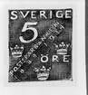 Ej realiserade förslag till frimärken Postsparbankens 50-årsjubileum, utgivet 6/12 1934. Konstnär: Olle Hjortzberg.
Valör 5 öre.
