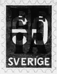 Frimärksförlaga till frimärket (skisser, förslag och originalförslag) EFTA, utgivet 15/2 1967. EFTA (European
Free Trade Association) bildades 1960 och den 1/1 1967 slopades industritullarna mellan dess medlemmar.
Konstnär: Pierre Olofsson. Originalförslag, skrappapper, täckfärg, tusch.