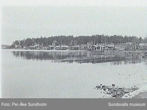 Vybild Spikarö fiskehamn.