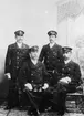 Stående fr.v. C.V. Johansson, J. Lundberg.  Sittande fr.v. J.A.
Karlsson, A. Eliasson, (flyttade sedan till Svenljunga).