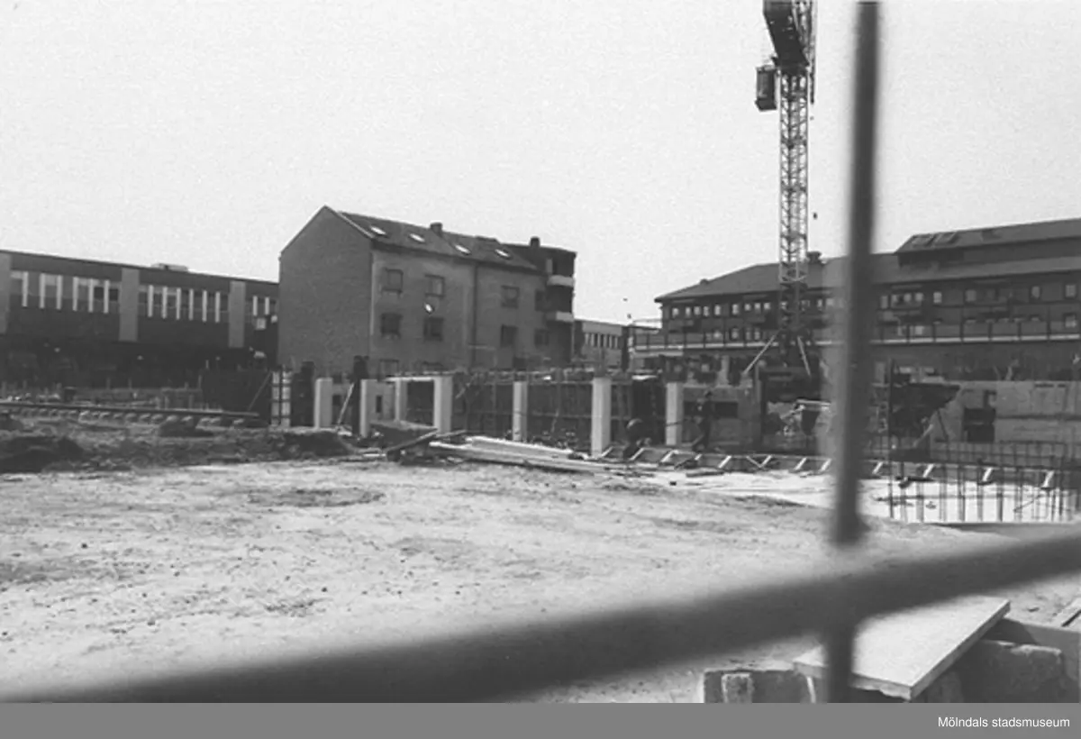 Uppbyggnad av Mölndals nya centrum.