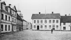 Hjo, gamla postkontor var år 1910 inrymt f.d. stadshotellets fastighet.