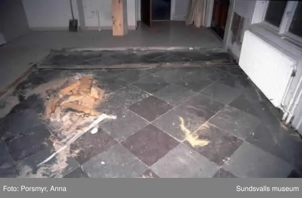 restaurering av gamla stationshuset, väntsalen