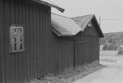 En ladugård. Hembygdsgården/Börjesgården i Hällesåker, Lindo