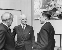 Fr.v. professor Hugo Zuhr, ambassadör Wilhelm Winther, ordfö