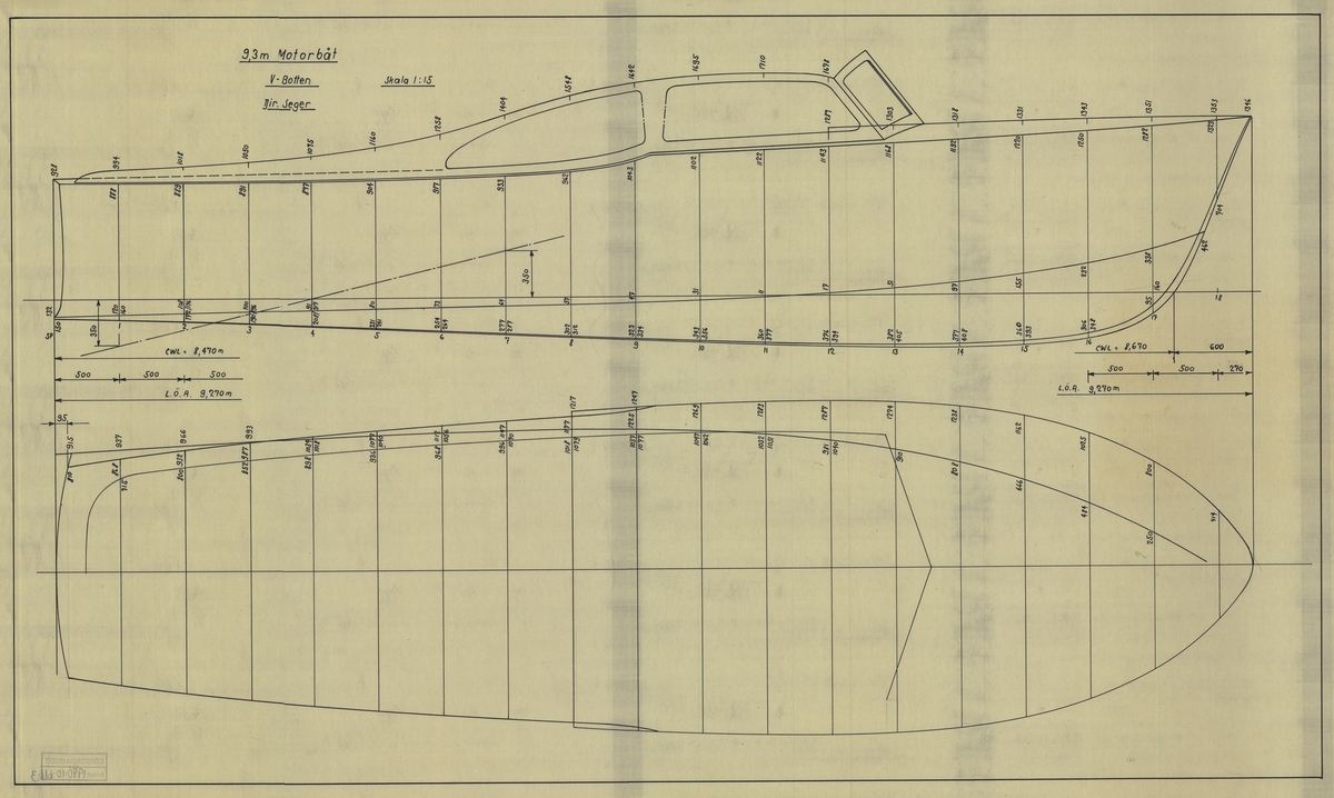 Utslagsritning i plan och profil