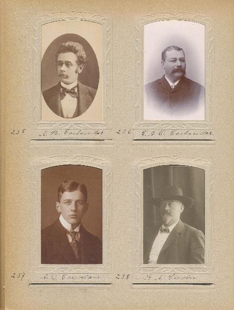 Porträtt av Frans August Oskar Carlander, postmästare i Strömstad 1889-1897 och i Ljungby 1897-1909.
