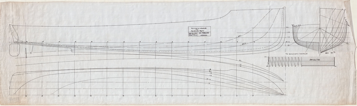 Linjeritning och spantruta