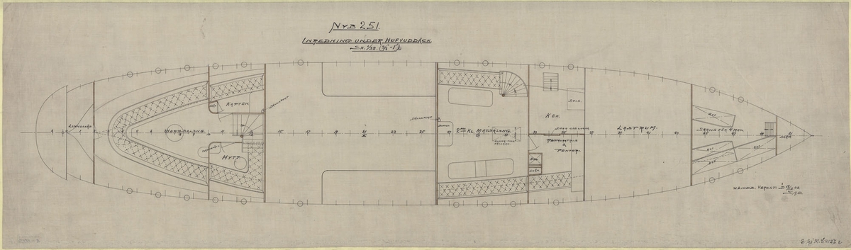 Inredningsritning i plan