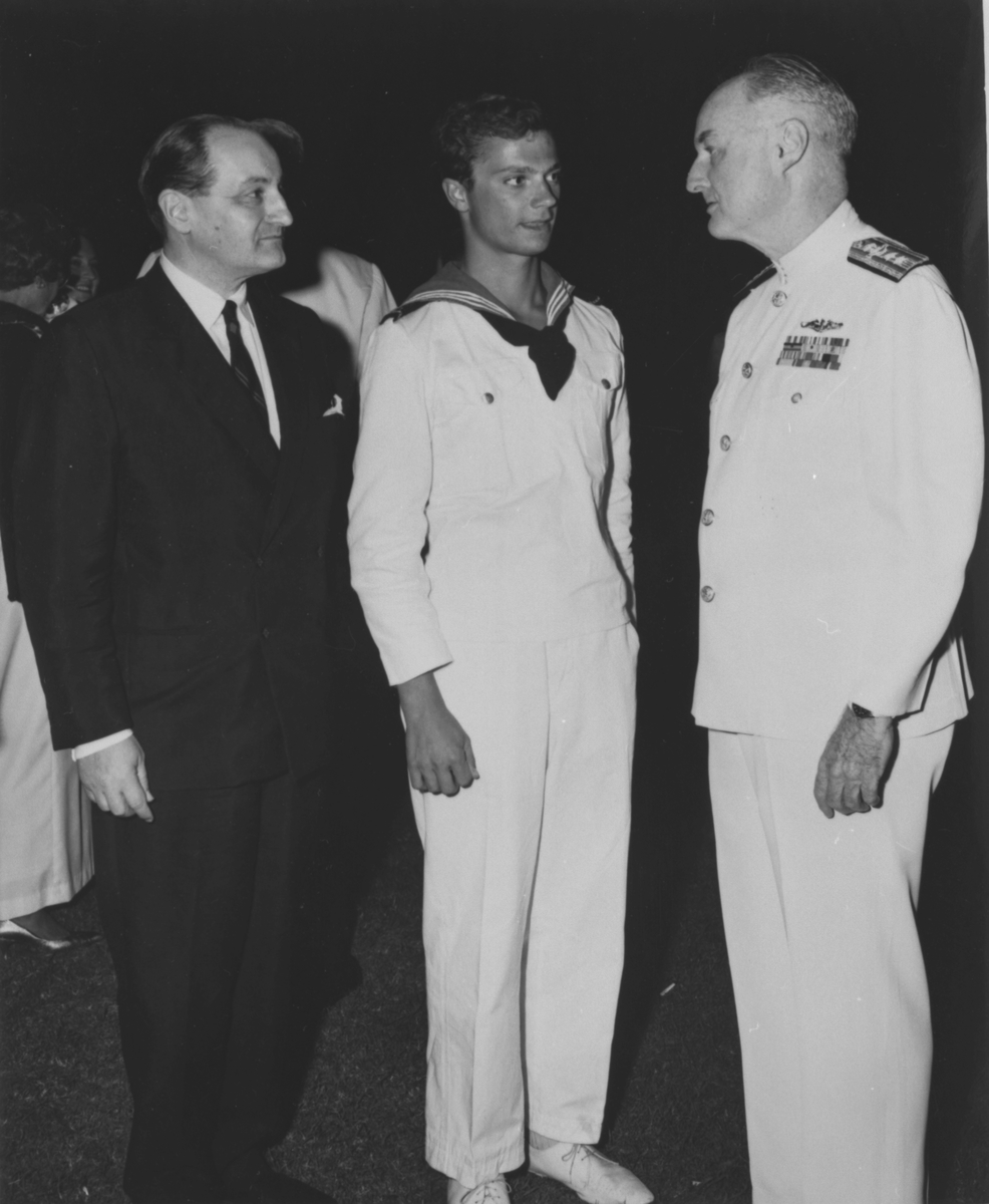 Älvsnabbens långresa 1966/67. Mottagning Pearl Harbor, Honolulu