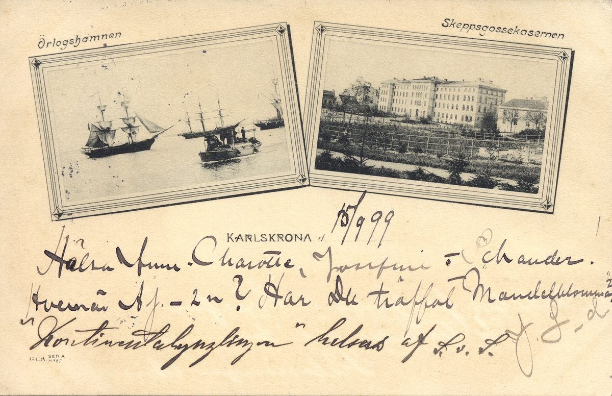 Karlskrona Örlogshamn Skeppsgossekasernen.