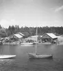 Uppland, Stockholms län, Frötuna skeppslag, Länna socken, Bergshamra. Parti av Bergshamra varv och verkstad från StO. juni 1950