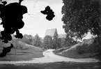 Delar av fornlämningsområdet i Gamla Uppsala. I fonden Gamla Uppsala kyrka, 1890