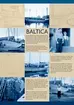 Utställning i trappmonter på Sjöhistoriska museet. Modellen Baltica visas samt ritningar och fotografier