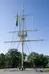 Gladans mast vid Sjöhistoriska Museet