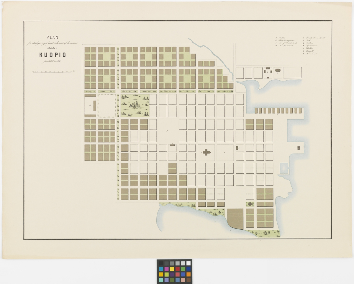 Plan för Kuopio
Teckningar för belysning af frågan om Stadsplaner