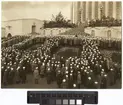 Göteborgs Jubileum (Minnesutställningen), 1923
Minneshallen med terrasserna fulla av studenter