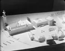 Modell av kommunalhus på Kungsholmen