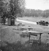 Bebyggelse vid landsväg
Liten kioskservering 