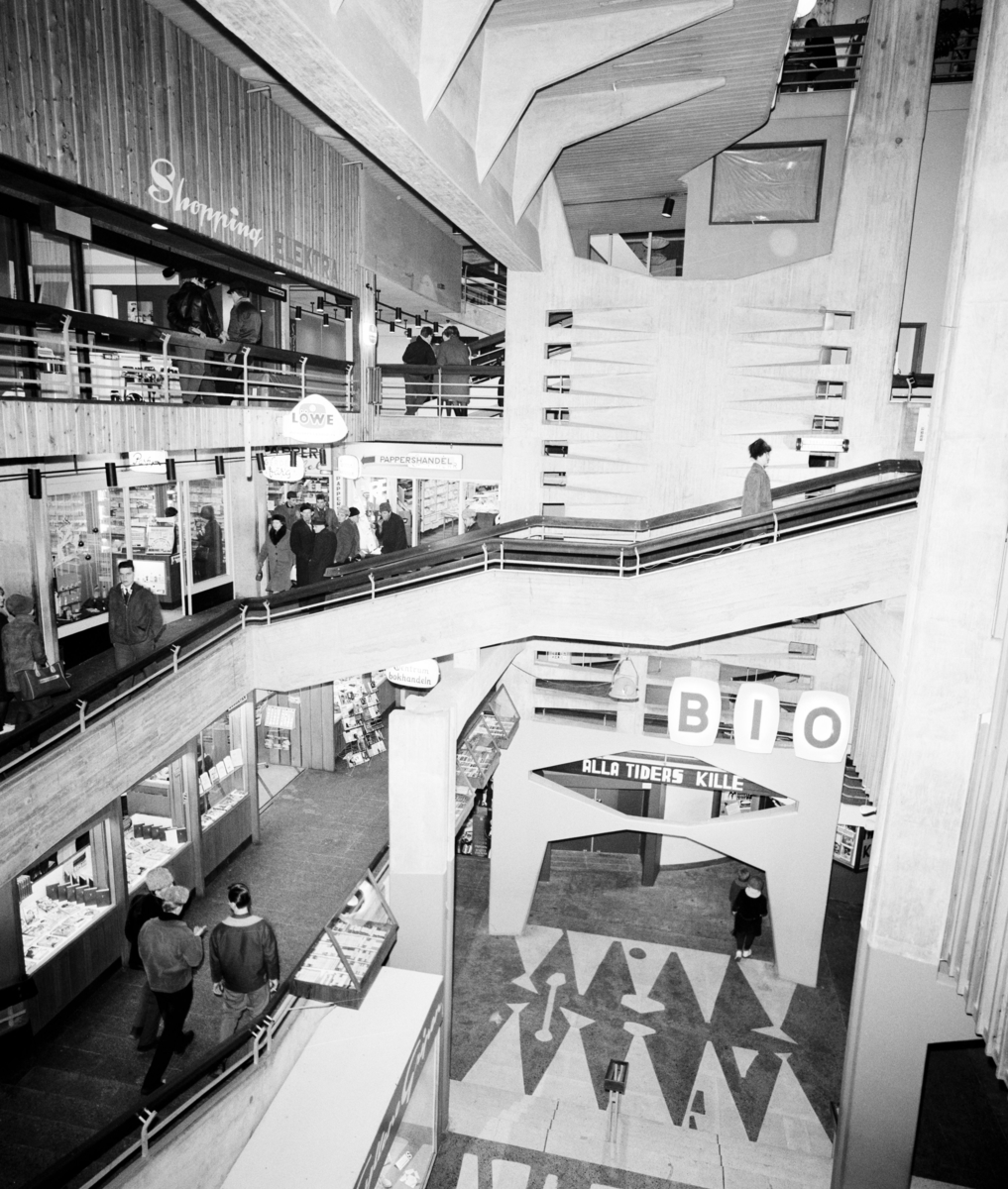 Shopping köpcentrum, Luleå.
Interiör.