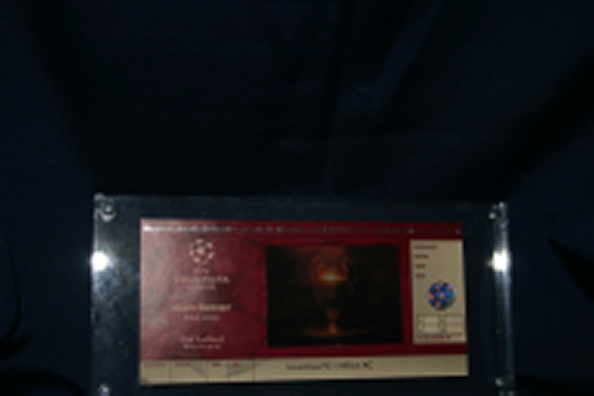 Finalebillett UEFA Champions League Old Trafford Manchester 28.05.2003.