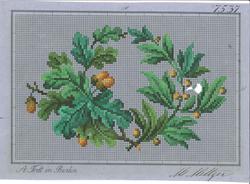 Vakre broderimønster frå 1800-talet