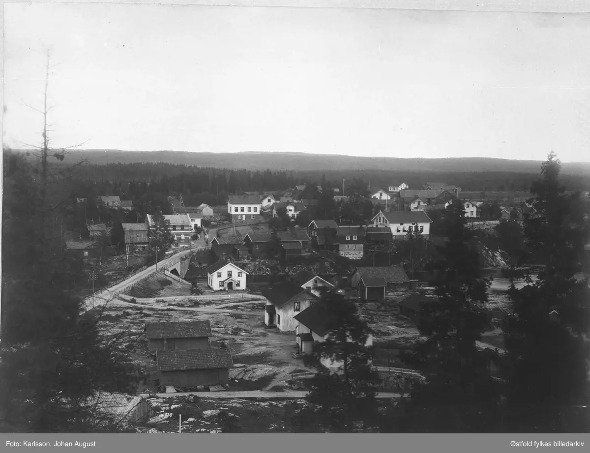 bruksområdet, bruksbebyggelse, arbeiderbrakker, bru, sluse, 