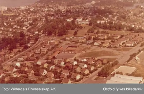 bygninger, gater, vann, biler, Løken Engros, 