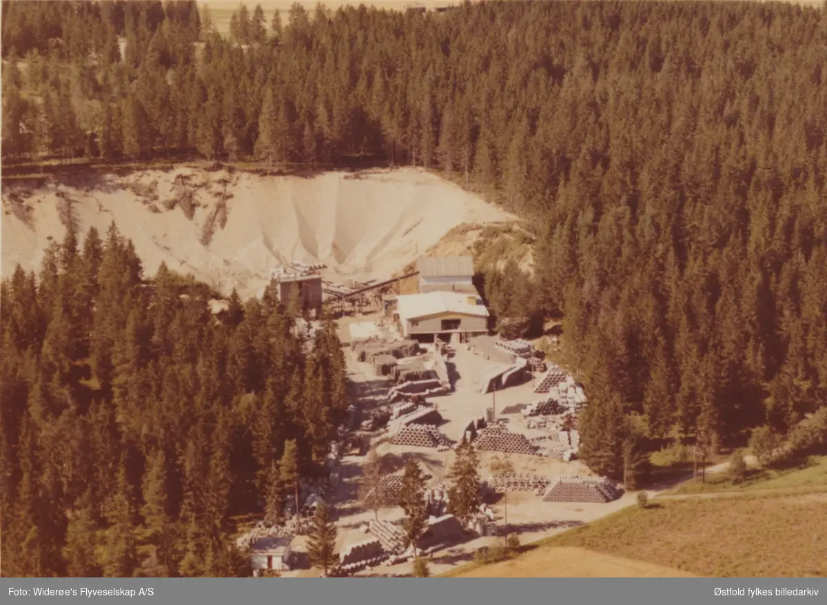 Østfold betongprodukter, skråfoto, fabrikk, 