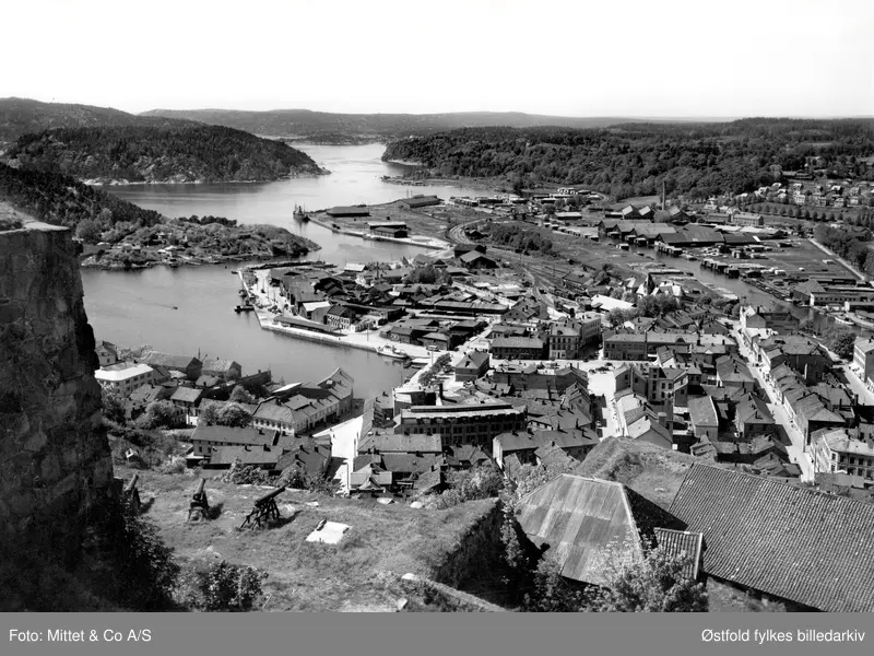 Halden. Utsikt fra Fredriksten festning.