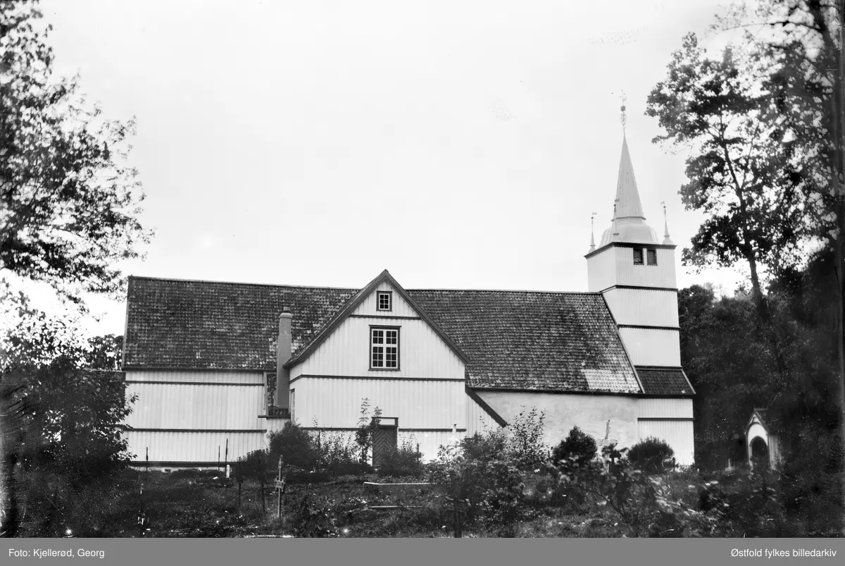 Holt  kirke, Tvedestrand i Aust-Agder, 1910.