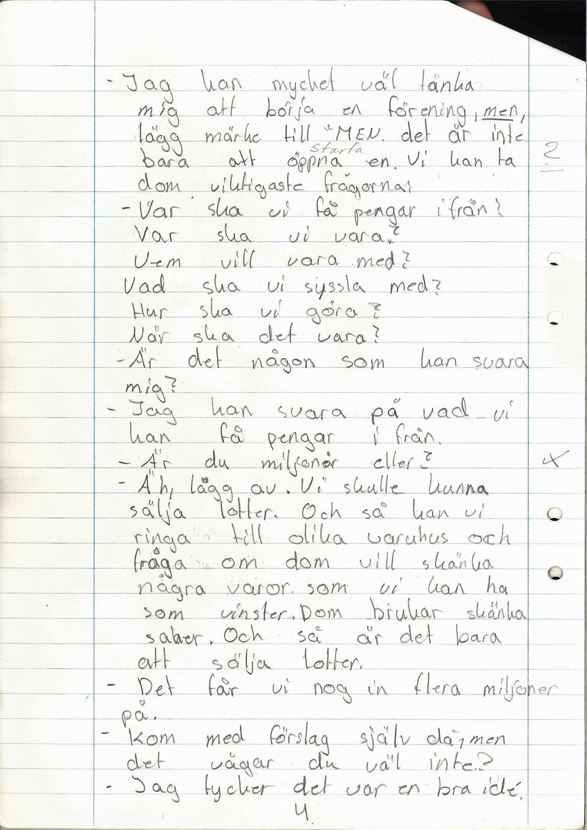 Uppsats om en framtidsversion om år 2000 skriven 1979.

Titeln är "Framtiden och vår miljö".

Ingår i en samling innehållande 98 st Uppsatser. 103 st Teckningar gjorda av skolbarn, från norra länsdelen.

Från en tävling. ''Framtiden och vår miljö'', annordnad av Älvsborgs-posten i samarbete med Älvsborgs Länsmuseum. Utställning. 19 Dec. 1979.
