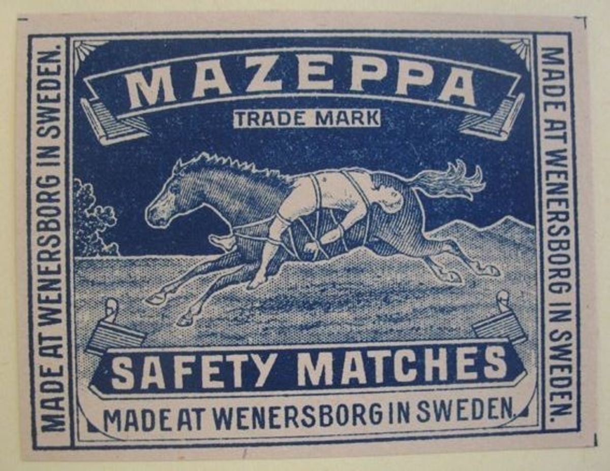 Etiketten tillhör en samling insatta i ett album med 478 st. tändsticksetiketter, Huvudsakligen från Vänersborgs Tändsticksfabrik, vilken hade tillverkning åren 1848-1932.

11 st av etiketterna härrör från Ellbo Tändsticksfabrik, Lilla Edet, med tillverkning åren 1867 -1895.

Säljaren av etiketterna har varit samlare och har ingen direkt anknytning till tändsticksfabrikerna. Länsmuseet inköpte etiketterna då de utgör ett intressant källmaterial till vetskap om en för länet och landet viktig industri. I köpet ingick även tre askar, där en var fylld med tändstickor och en annan saknade etikett.
