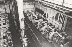 Maskinrummet på tankern M/S ARISTON innehållande tvenne dies