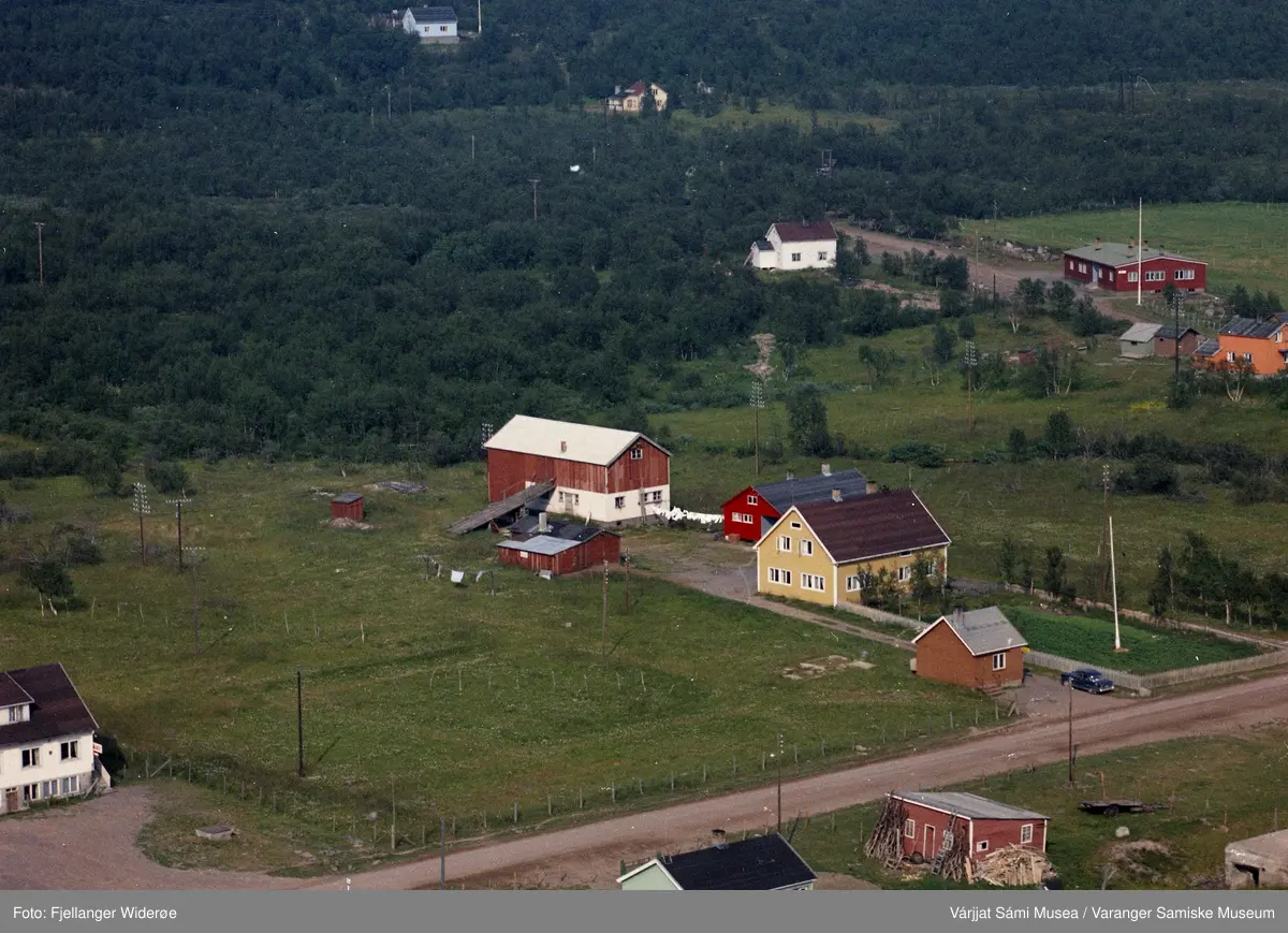 Flyfoto av Rovvejohka / Nyborg i Unjárgga gielda / Nesseby kommune, 1963.